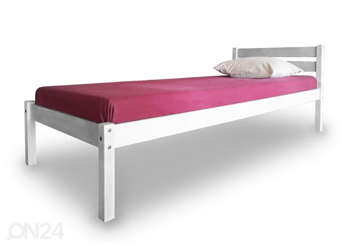Kasepuust voodi 90x200 cm suurendatud