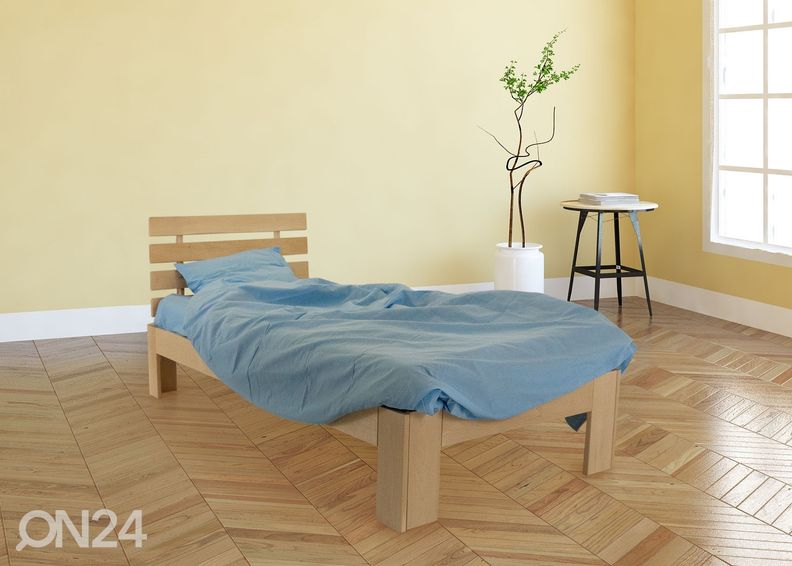 Kasepuust voodi 90x200 cm suurendatud