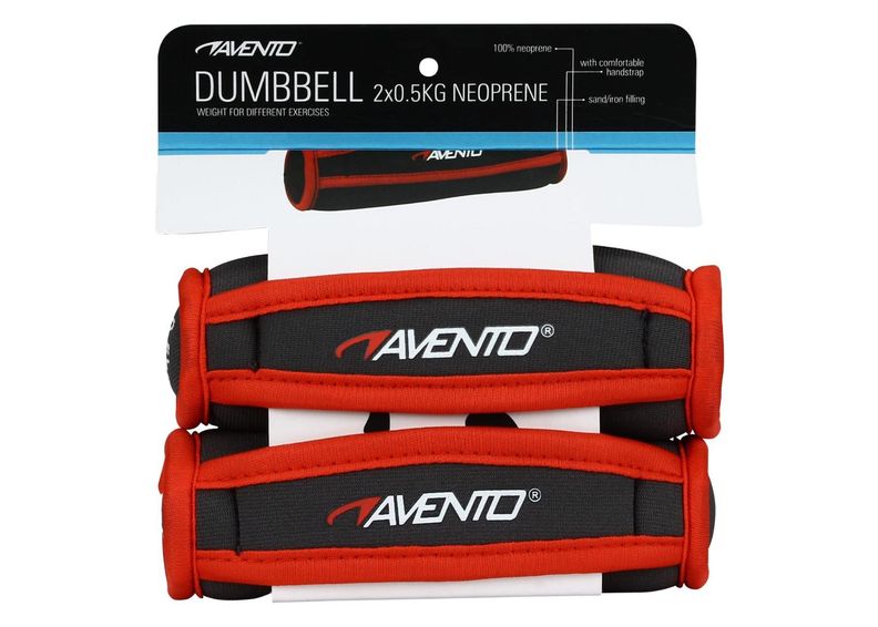 Käsihantlid 2 x 0.5 Kg Avento suurendatud