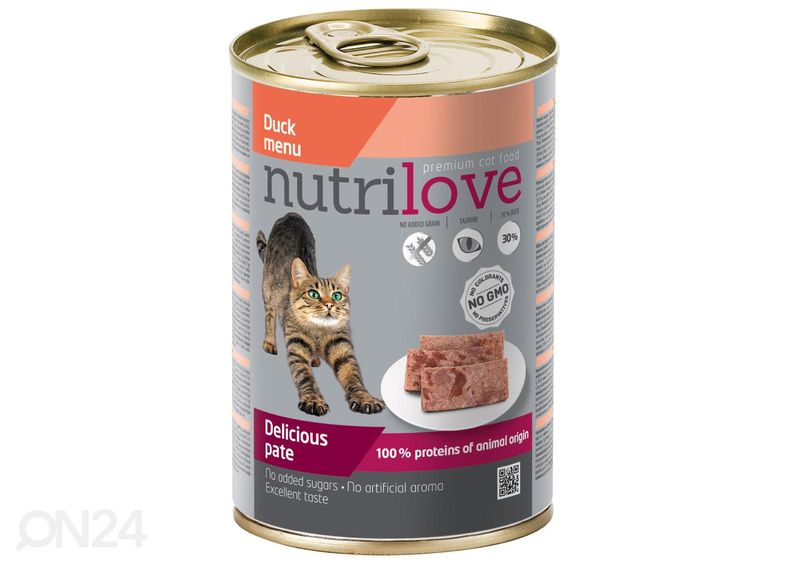 Kassikonserv hõrk pardilihapasteet 400g suurendatud