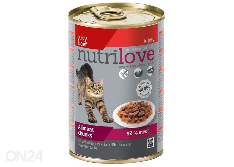 Kassikonserv loomaliha tarretises 12x400g suurendatud