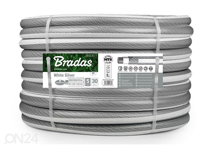Kastmisvoolik Bradas NTS White Silver 3/4" suurendatud