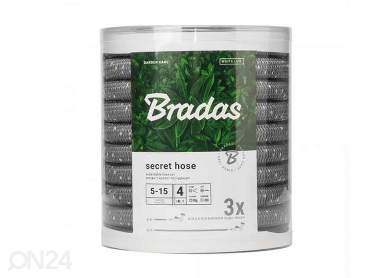 Kastmisvooliku komplekt Bradas Secret Hose 5-15 m suurendatud