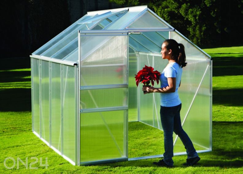 Kasvuhoone Polar 5,9 m² suurendatud