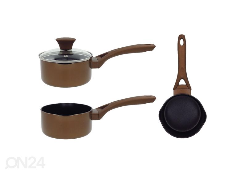 Keedunõu käepidemega Natura Ø14 cm klaasist kaanega suurendatud