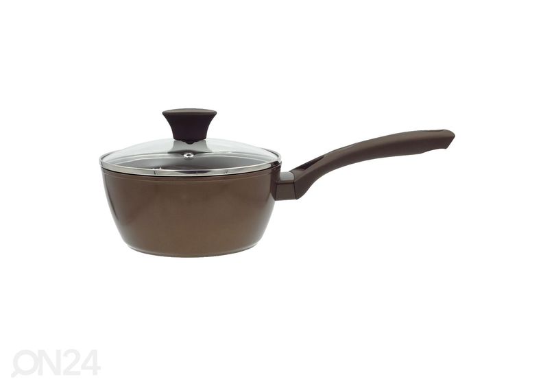 Keedunõu käepidemega Newill Natura Ø 18 cm klaasist kaanega, induktsioon suurendatud