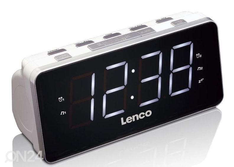 Kellraadio Lenco CR18, valge suurendatud