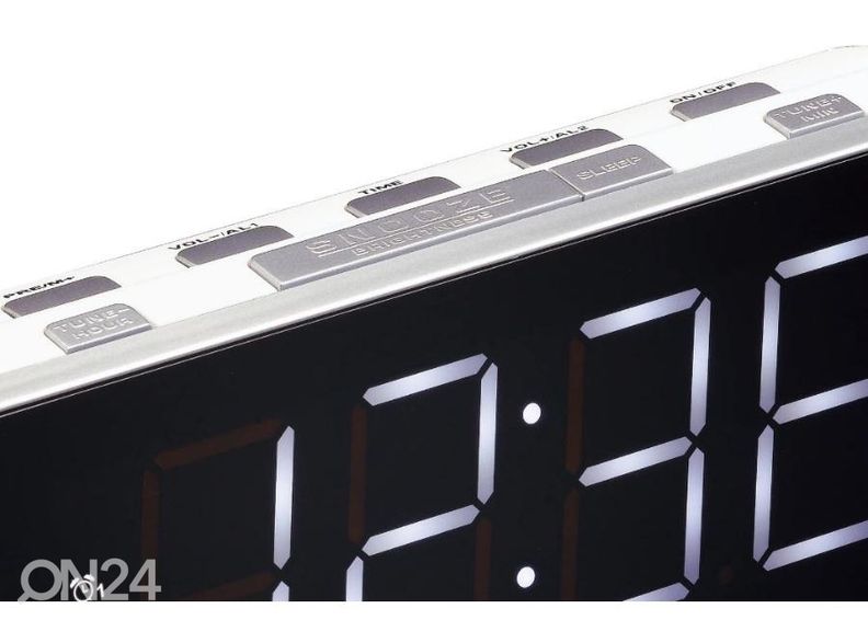 Kellraadio Lenco CR18, valge suurendatud