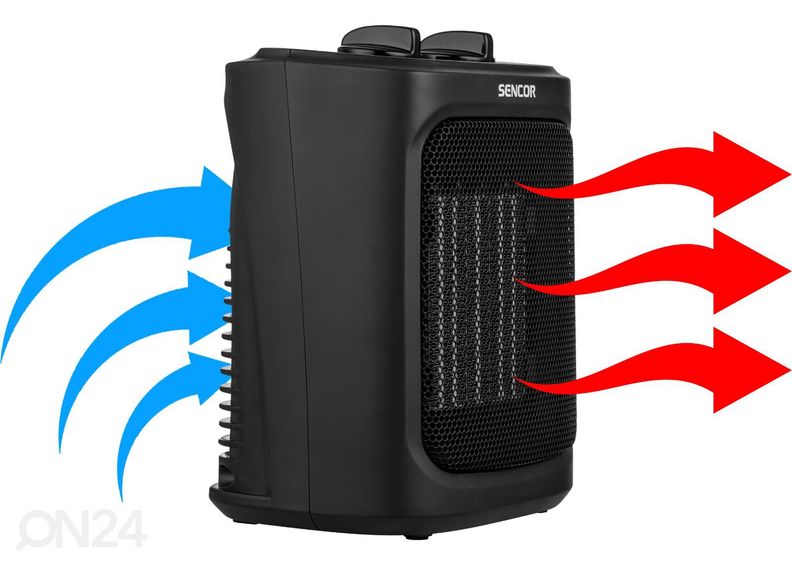 Keraamiline kütteseade Sencor SFH7701BK suurendatud