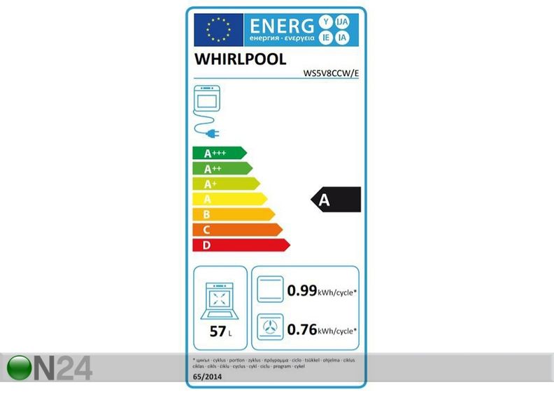 Keraamiline pliit Whirlpool WS5V8CCW/E suurendatud
