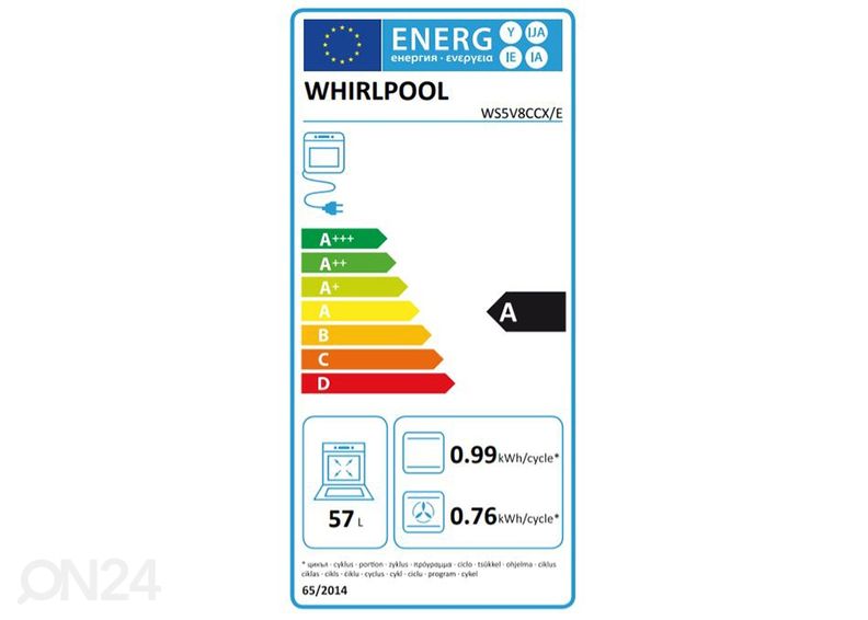 Keraamiline pliit Whirlpool WS5V8CCX/E suurendatud