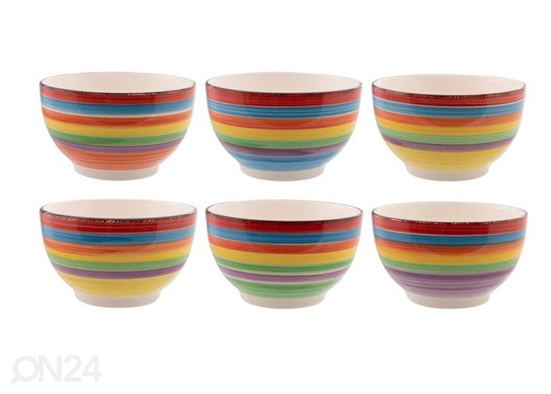 Keraamiliste kausside komplekt MEXICO 6 tk suurendatud