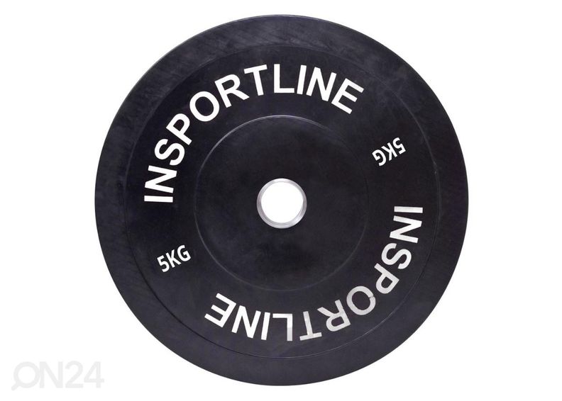 Ketas kummist Set Bumper Plate 2x 5-25kg inSPORTline suurendatud