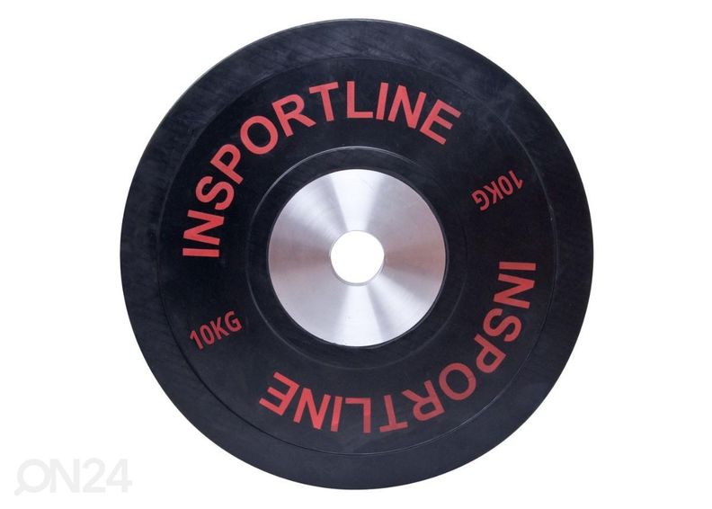Ketas kummist Set Bumper Plate 2x 5-25kg inSPORTline suurendatud