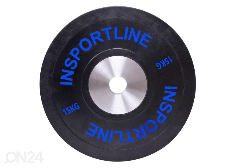 Ketas kummist Set Bumper Plate 2x 5-25kg inSPORTline suurendatud