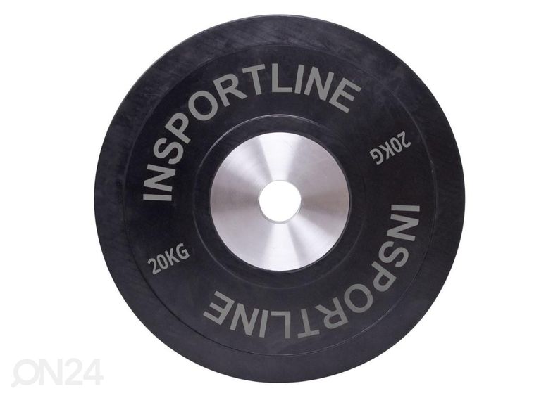 Ketas kummist Set Bumper Plate 2x 5-25kg inSPORTline suurendatud