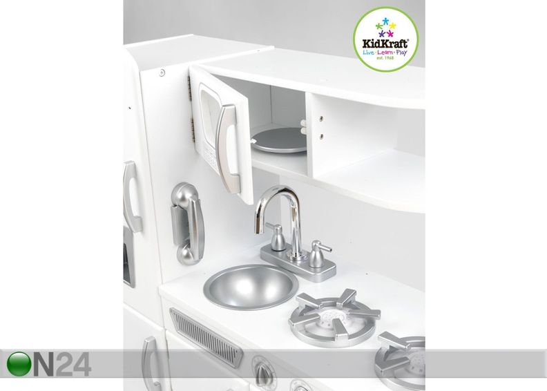 KidKraft mänguköök Valge Retro suurendatud