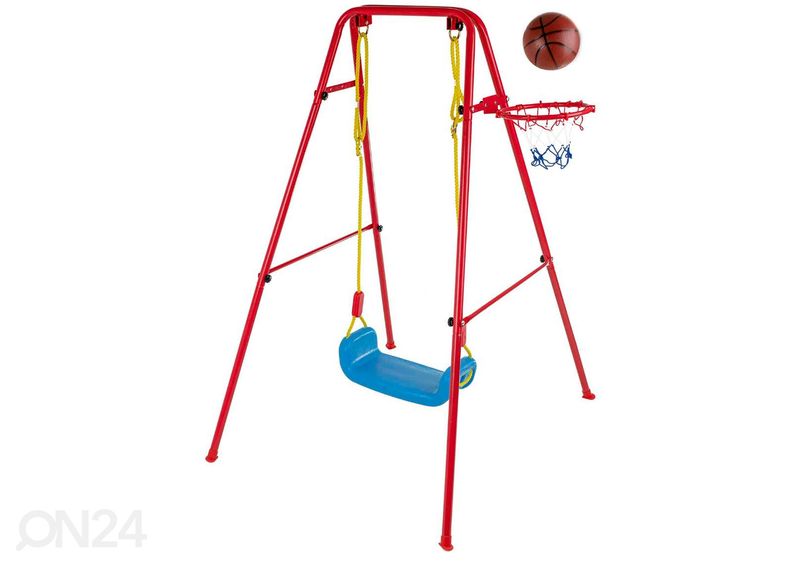 Kiik + pallikorv metallraamil suurendatud