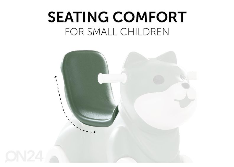 Kiikloom-jooksuratas 3-in1 Hauck Toys 1st Rocker Fox roheline suurendatud