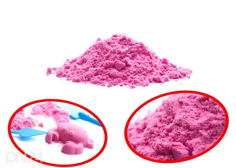 Kineetiline liiv 2 kg koos liivakasti ja 16 vormiga suurendatud