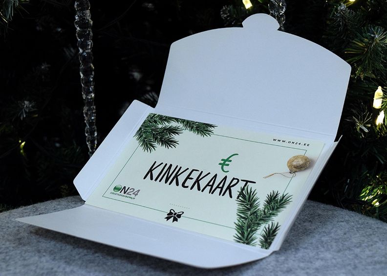 Kinkekaart Jõulud 40 € suurendatud