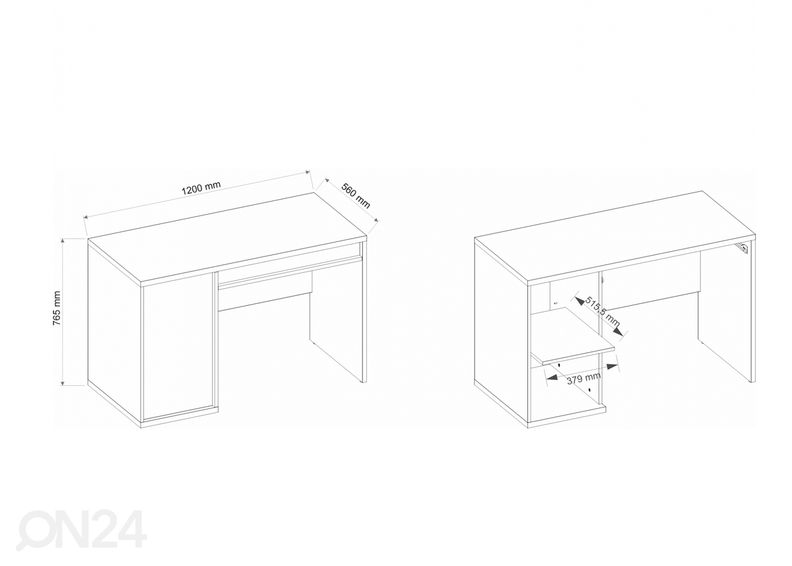 Kirjutuslaud suurendatud