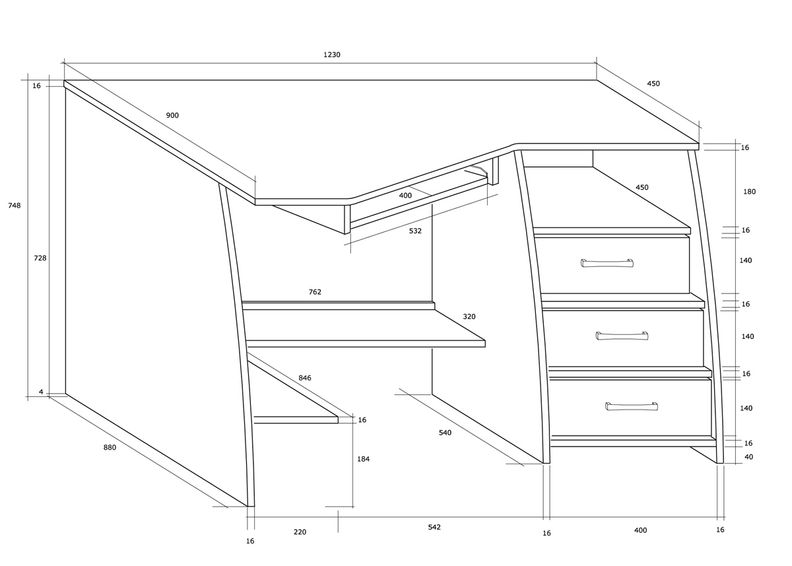 Kirjutuslaud suurendatud