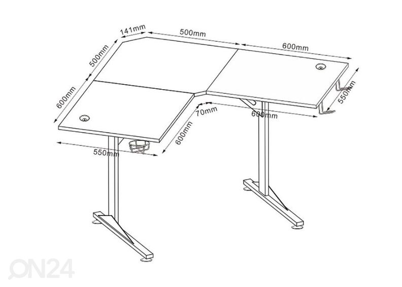 Kirjutuslaud suurendatud