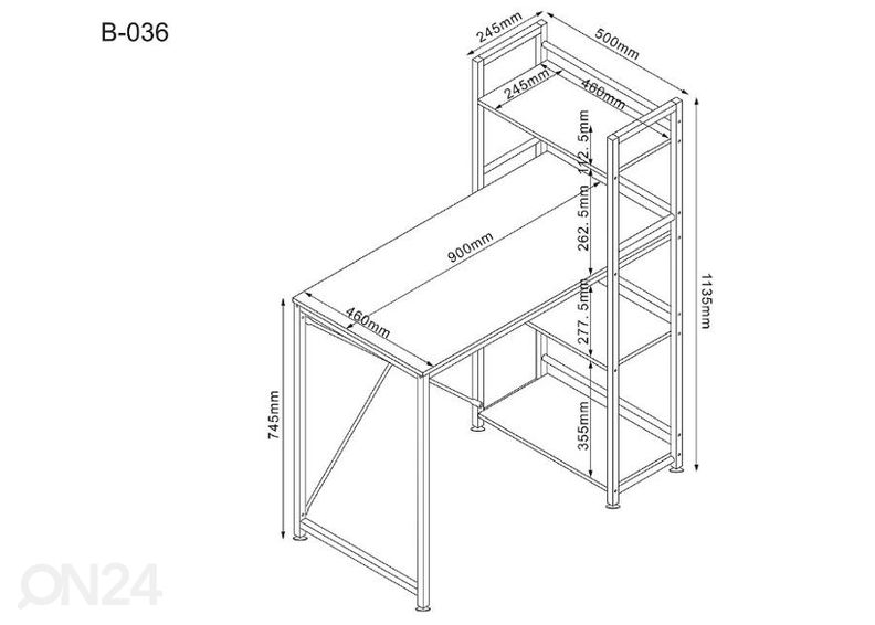 Kirjutuslaud suurendatud