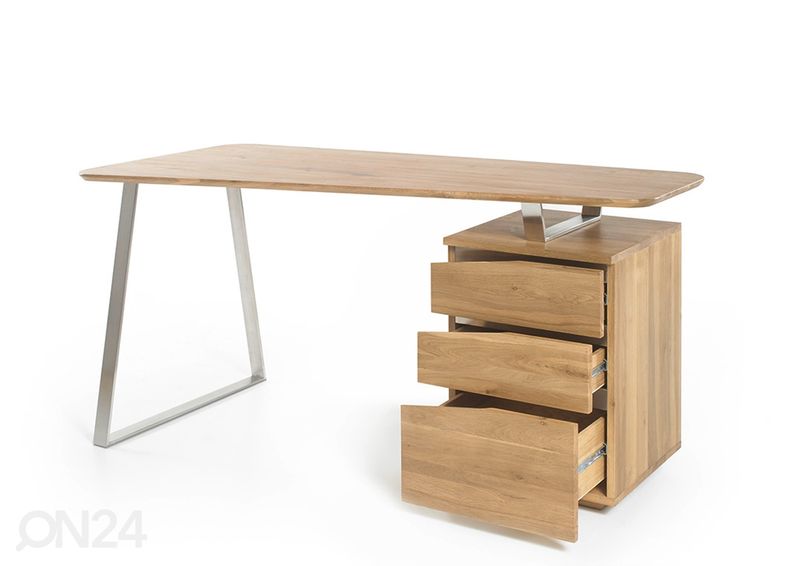 Kirjutuslaud/kontorilaud Tori, tammepuit suurendatud