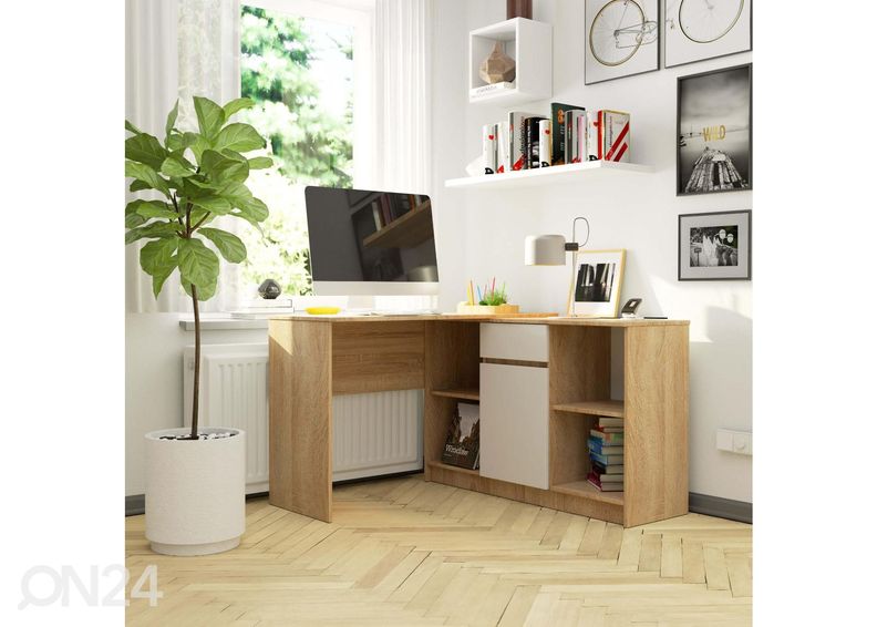 Kirjutuslaud + kummut suurendatud