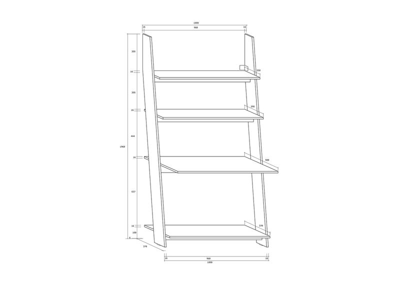 Kirjutuslaud Mallow 100 cm suurendatud
