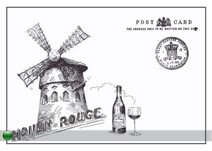 Kirjutuslaud Moulin Rouge suurendatud