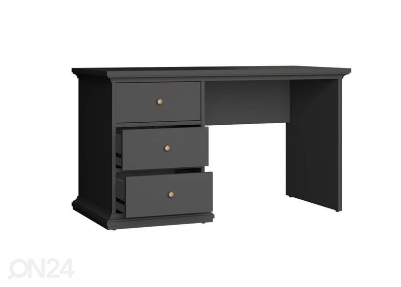 Kirjutuslaud Paris 130 cm, matt hall suurendatud