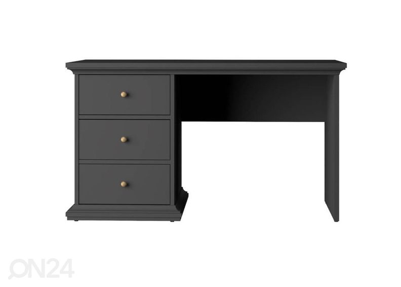 Kirjutuslaud Paris 130 cm, matt hall suurendatud