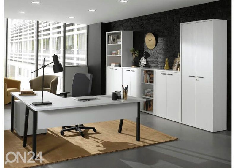 Kirjutuslaud Pronto valge 150 cm suurendatud