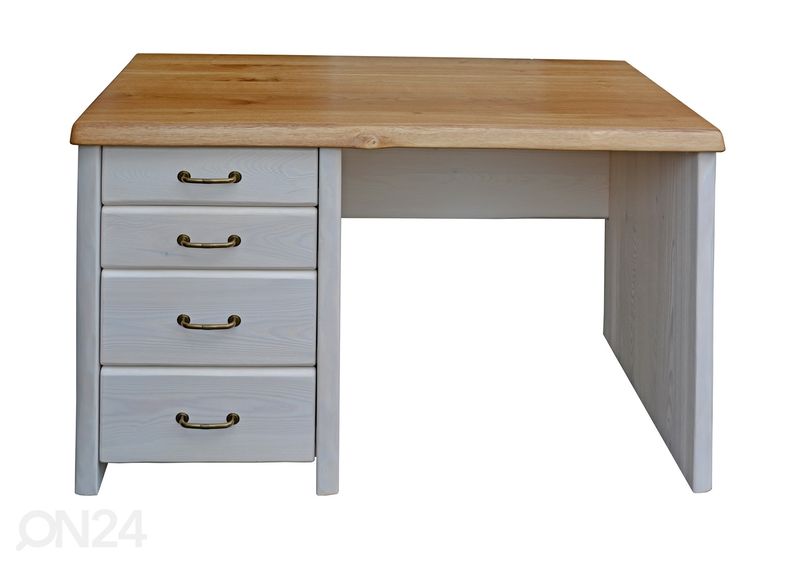 Kirjutuslaud täispuidust (mänd+tamm) suurendatud
