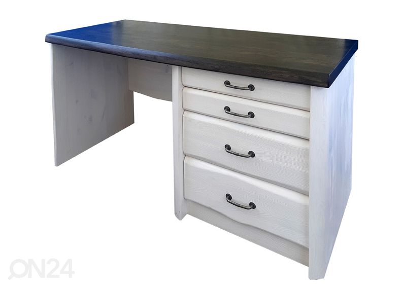 Kirjutuslaud täispuidust (mänd+tamm) suurendatud