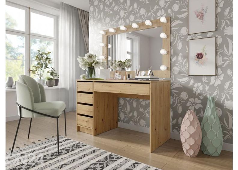 Kirjutuslaud / tualettlaud Thames 120 cm suurendatud