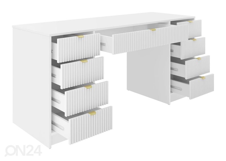 Kirjutuslaud / tualettlaud Tireno 154 cm suurendatud