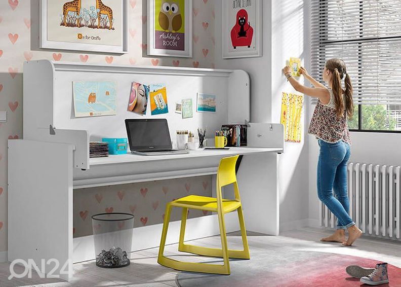 Kirjutuslaud/voodi Denver suurendatud