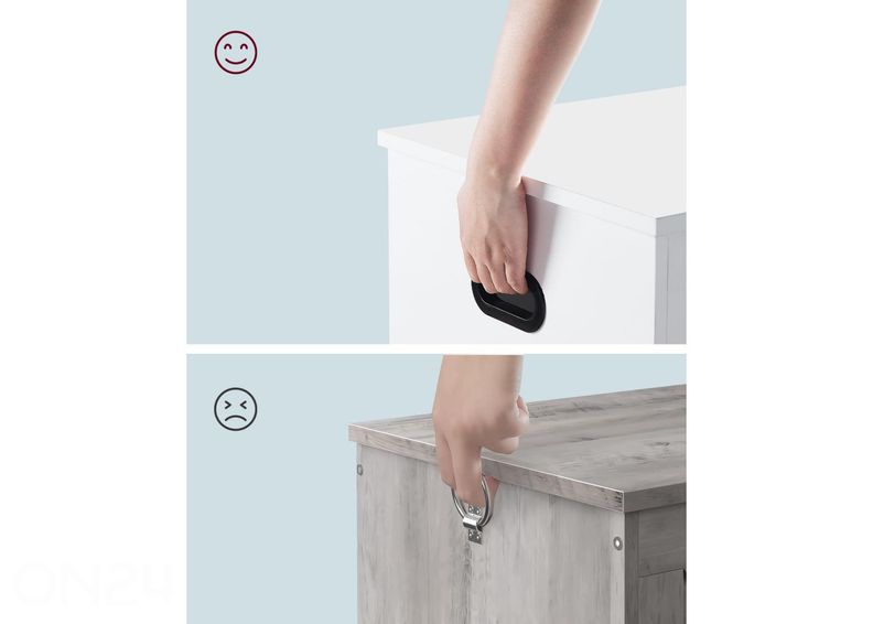 Kirst/hoiukast 80x40 cm, valge suurendatud