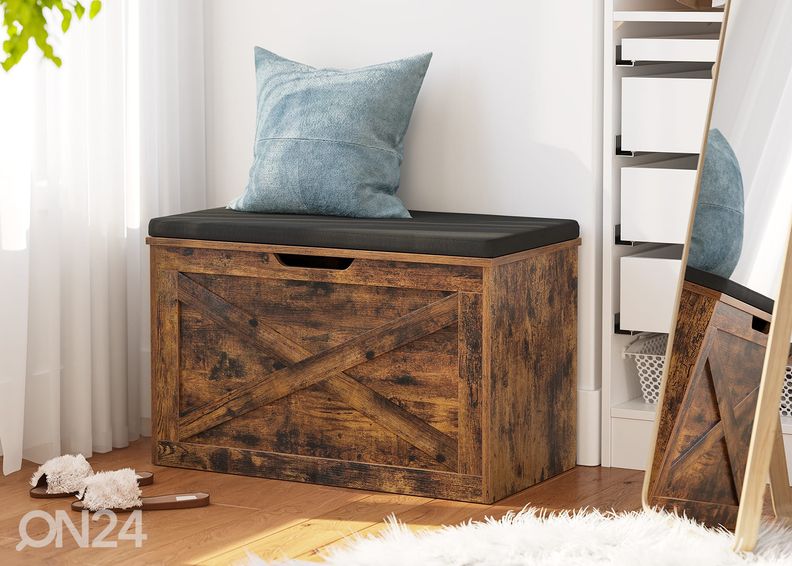 Kirst/hoiukast/tumba, pruun/tumehall suurendatud