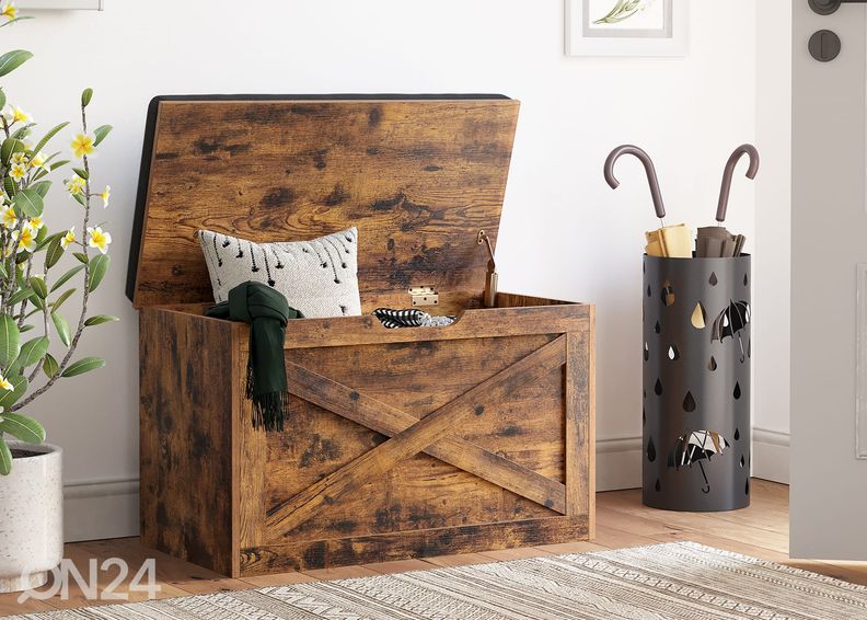 Kirst/hoiukast/tumba, pruun/tumehall suurendatud