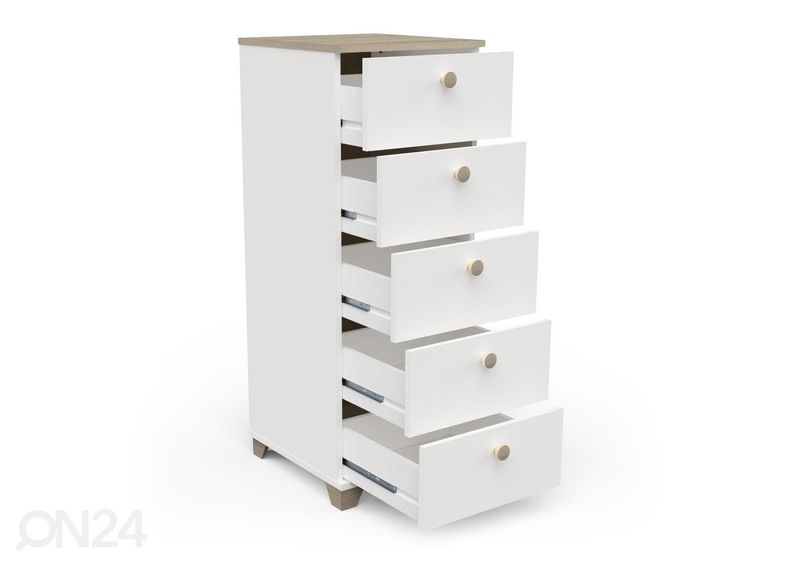 Kitsas sahtlitega Kummut Izzy 40 cm suurendatud