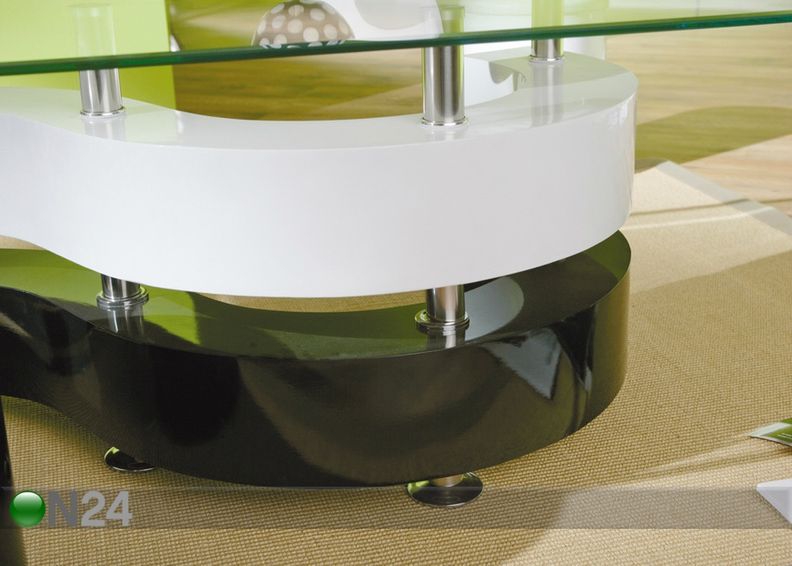 Klaasiga diivanilaud Serena suurendatud