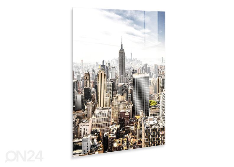 Klaaspilt Manhattan 50x70 cm suurendatud