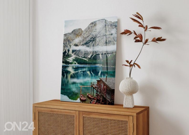 Klaaspilt Tyrol Hut 50x70 cm suurendatud