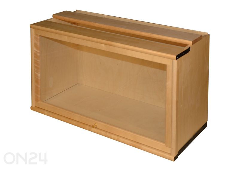 Klaasuksega suur moodulriiul suurendatud