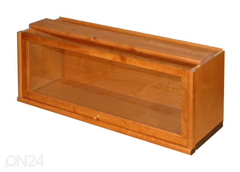 Klaasuksega väike moodulriiul suurendatud